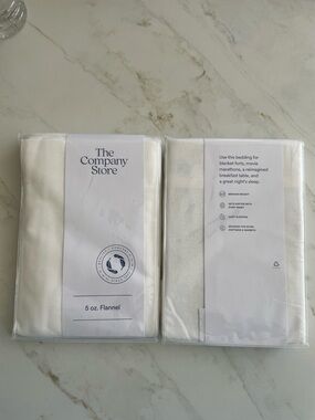 The Company Store Ivory Cotton Velvet Flannel standard Pillowcase Set
